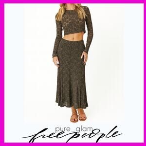 Free People matching set co-ord lace top and skirt